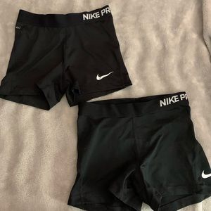 PAIR of Nike Pro Spandex Shorts